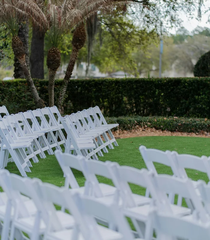 Celebration setup on the lawns